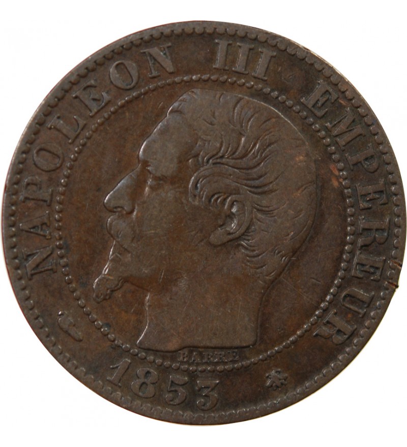 NAPOLEON III - 5 CENTIMES 1853 BB STRASBOURG