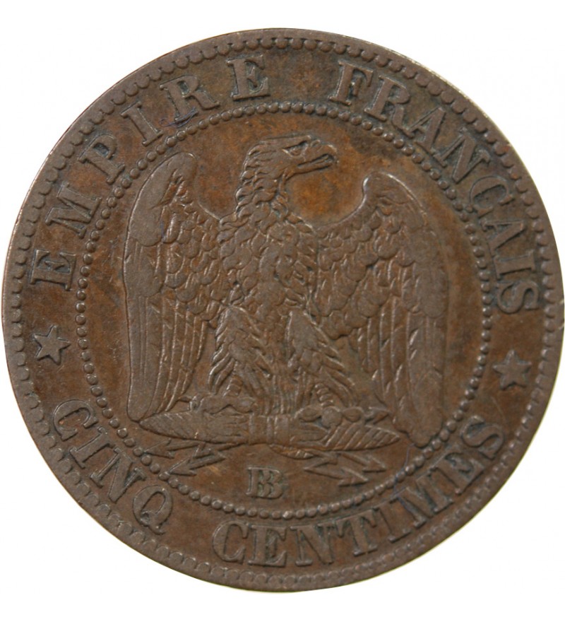 NAPOLEON III - 5 CENTIMES 1853 BB STRASBOURG
