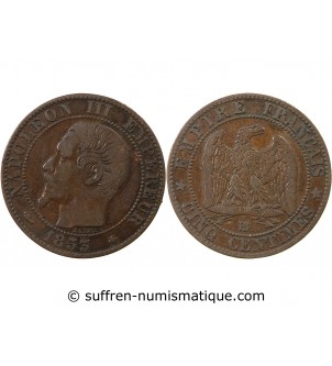 NAPOLEON III - 5 CENTIMES 1853 BB STRASBOURG