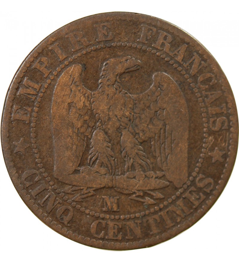 NAPOLEON III - 5 CENTIMES 1853 MA MARSEILLE