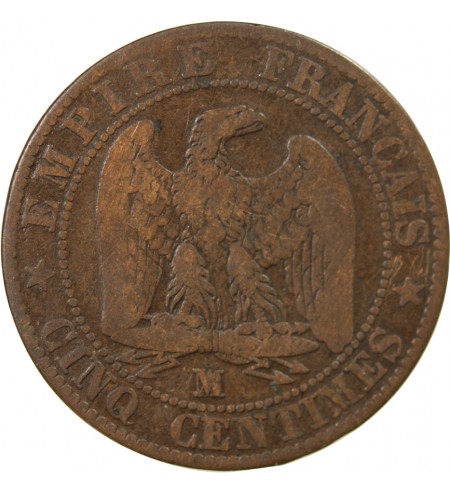 NAPOLEON III - 5 CENTIMES 1853 MA MARSEILLE