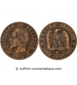 NAPOLEON III - 5 CENTIMES 1854 MA MARSEILLE