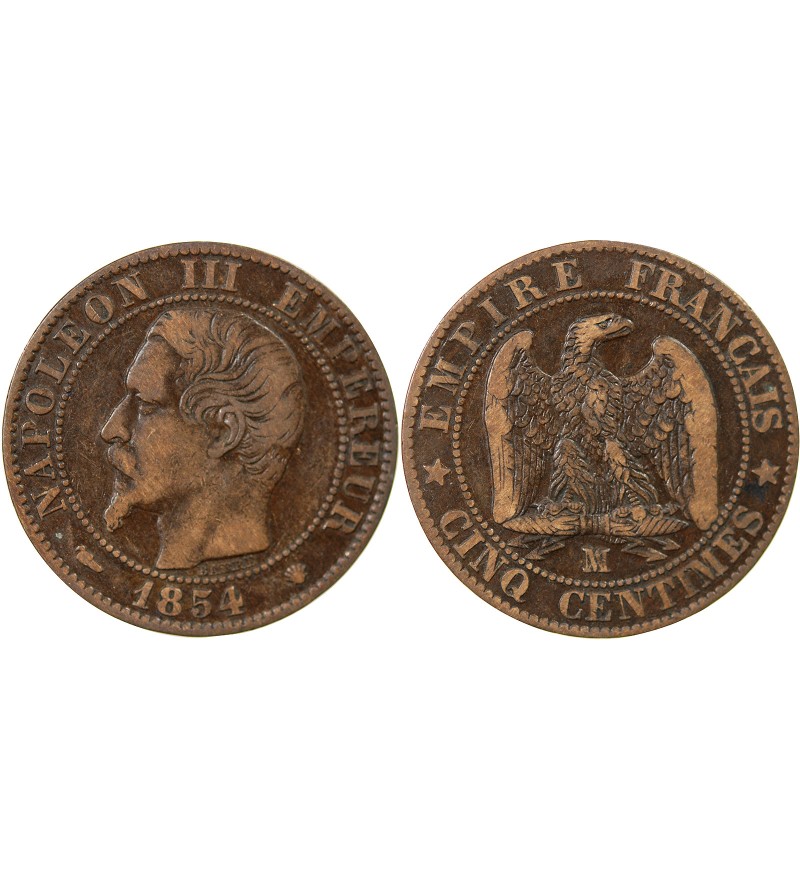NAPOLEON III - 5 CENTIMES 1854 MA MARSEILLE