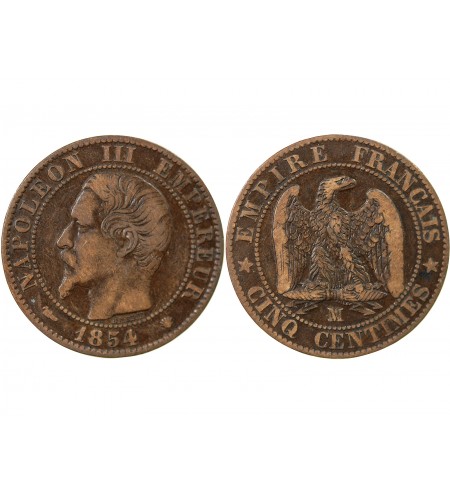 NAPOLEON III - 5 CENTIMES 1854 MA MARSEILLE
