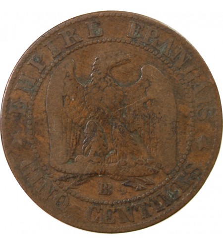 NAPOLEON III - 5 CENTIMES 1854 BB STRASBOURG