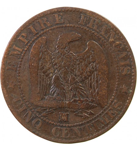 NAPOLEON III - 5 CENTIMES 1855 MA MARSEILLE - Ancre