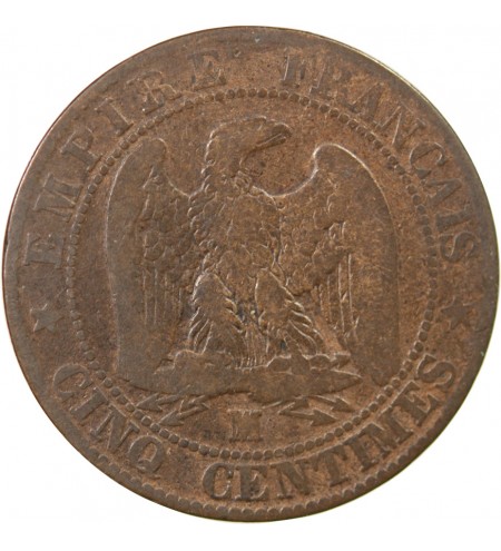 NAPOLEON III - 5 CENTIMES 1855 MA MARSEILLE - Chien