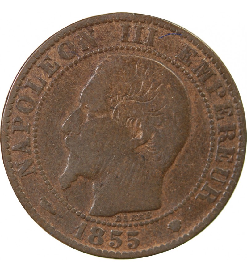 NAPOLEON III - 5 CENTIMES 1855 MA MARSEILLE - Chien