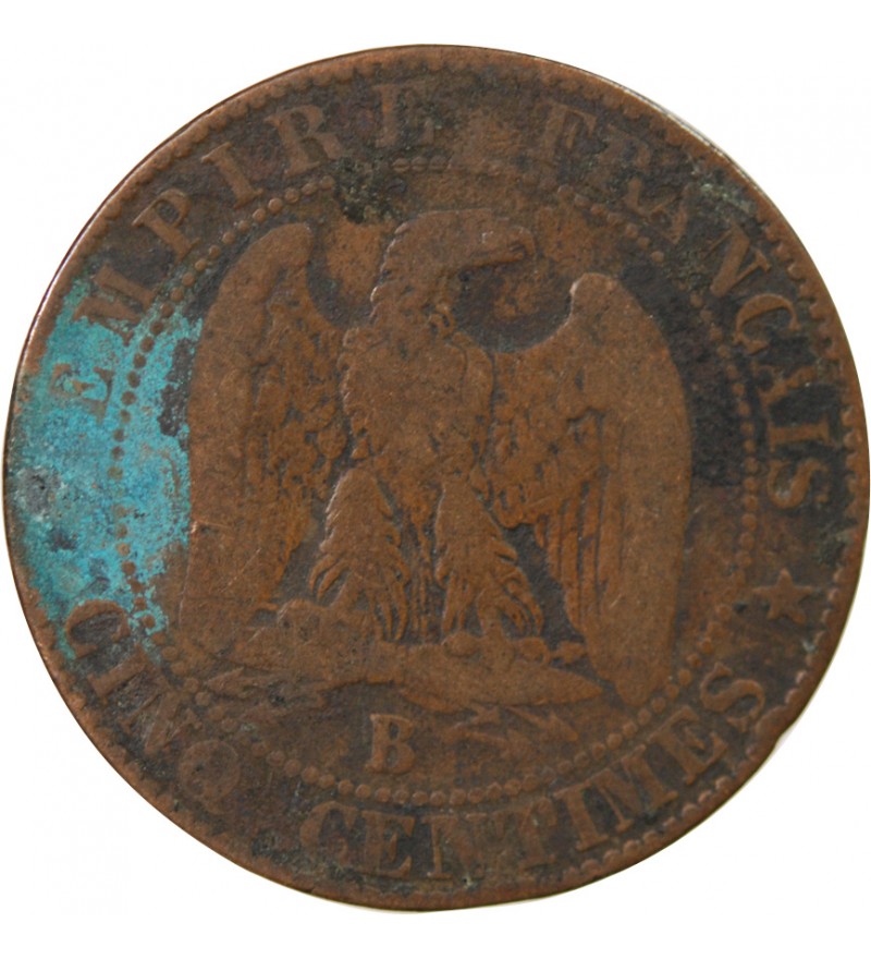 NAPOLEON III - 5 CENTIMES 1857 B ROUEN