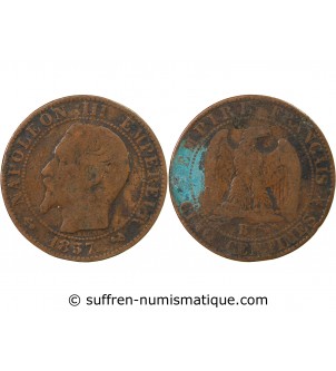 NAPOLEON III - 5 CENTIMES 1857 B ROUEN