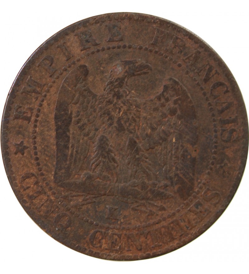 NAPOLEON III - 5 CENTIMES 1857 K BORDEAUX