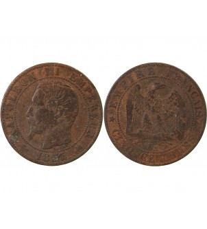 NAPOLEON III - 5 CENTIMES 1857 K BORDEAUX 2
