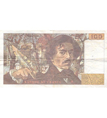FRANCE, DELACROIX - 100 FRANCS 1984 - SÉRIES VARIÉES - TB à TB+