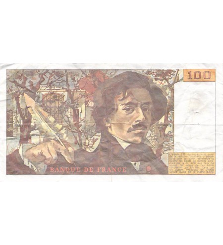 FRANCE, DELACROIX - 100 FRANCS 1986 - SÉRIES VARIÉES - TB à TB+