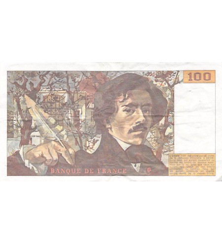 FRANCE, DELACROIX - 100 FRANCS 1985 - SÉRIES VARIÉES - TTB