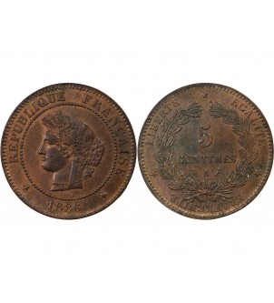 CERES - 5 CENTIMES 1886 A PARIS 2