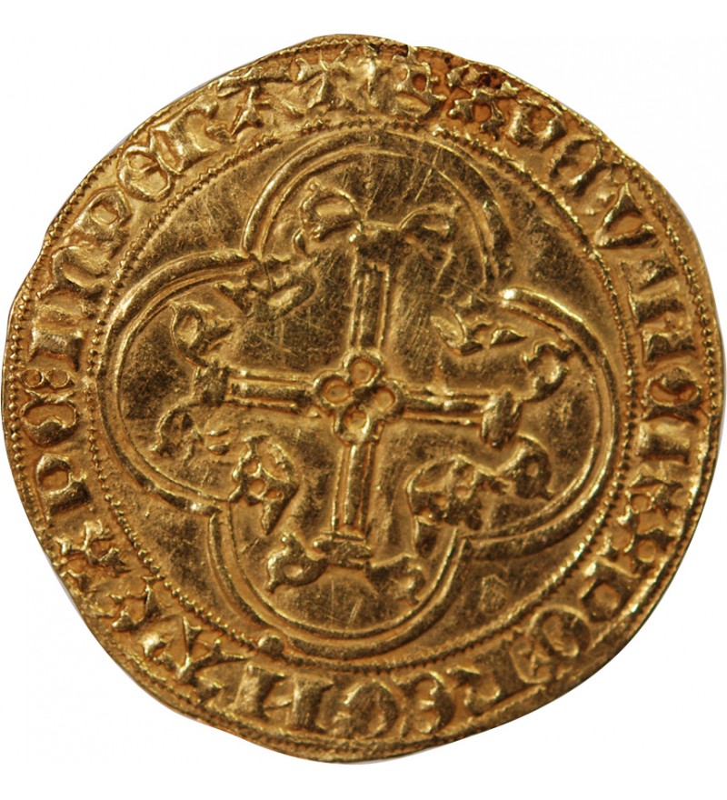 CHARLES VII - ﻿ECU D'OR A LA COURONNE 1445 TOURNAI