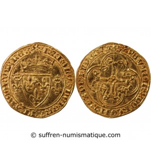 CHARLES VII - ﻿ECU D'OR A LA COURONNE 1445 TOURNAI