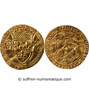 CHARLES VII - ﻿ECU D'OR A LA COURONNE 1436 MONTELIMAR