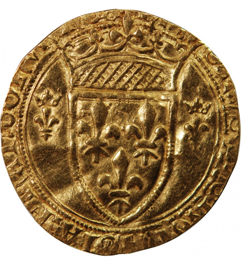 CHARLES VII - ﻿ECU D'OR A LA COURONNE 1436 MONTELIMAR