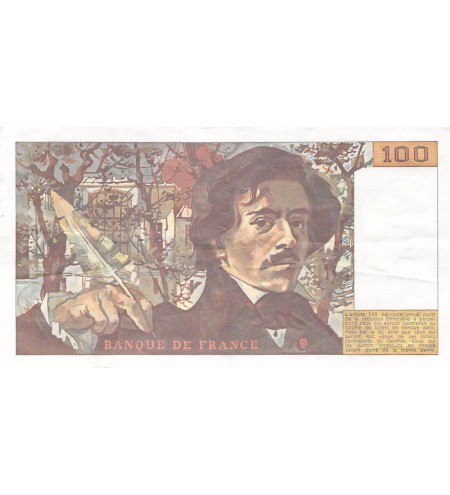 FRANCE, DELACROIX - 100 FRANCS 1984 - SÉRIES VARIÉES - TTB+
