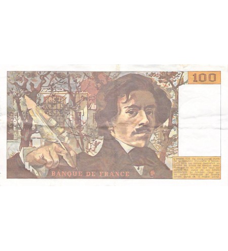 FRANCE, DELACROIX - 100 FRANCS 1986 - SÉRIES VARIÉES - TTB+