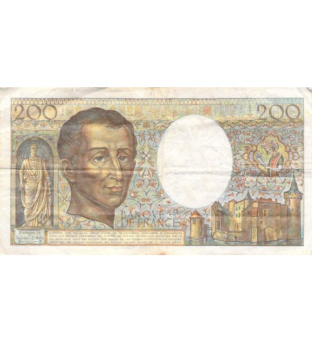 FRANCE, MONTESQUIEU - 200 FRANCS 1982 - SÉRIES VARIÉES - TB à TB+