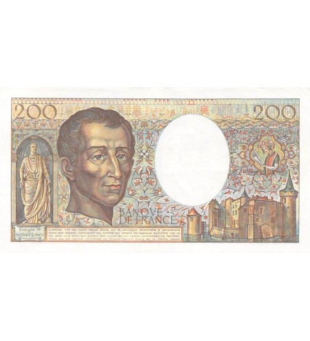 FRANCE, MONTESQUIEU - 200 FRANCS 1985 - SÉRIE P.034 - TTB+