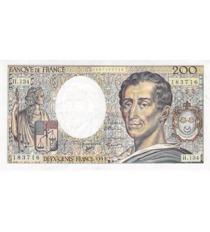 FRANCE, MONTESQUIEU - 200 FRANCS 1992 - SÉRIE H.134 - TTB+
