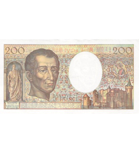 FRANCE, MONTESQUIEU - 200 FRANCS 1992 - SÉRIE B.145 - PSUP