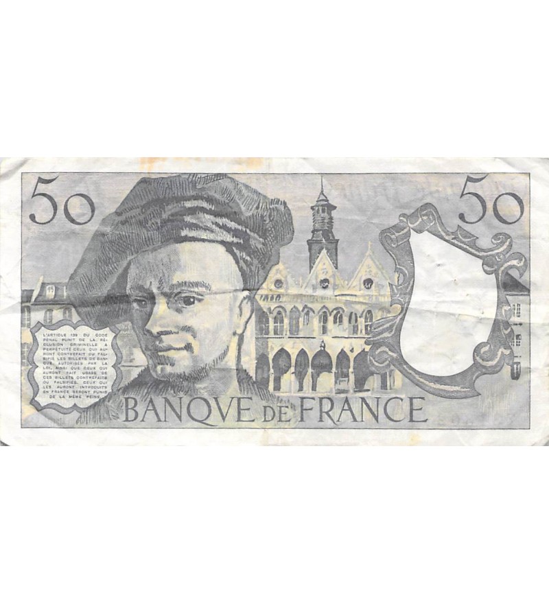 FRANCE, QUENTIN DE LA TOUR - 50 FRANCS 1979 - SÉRIES VARIÉES - TB à TB+