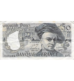FRANCE, QUENTIN DE LA TOUR - 50 FRANCS 1979 - SÉRIES VARIÉES - TB à TB+ 2