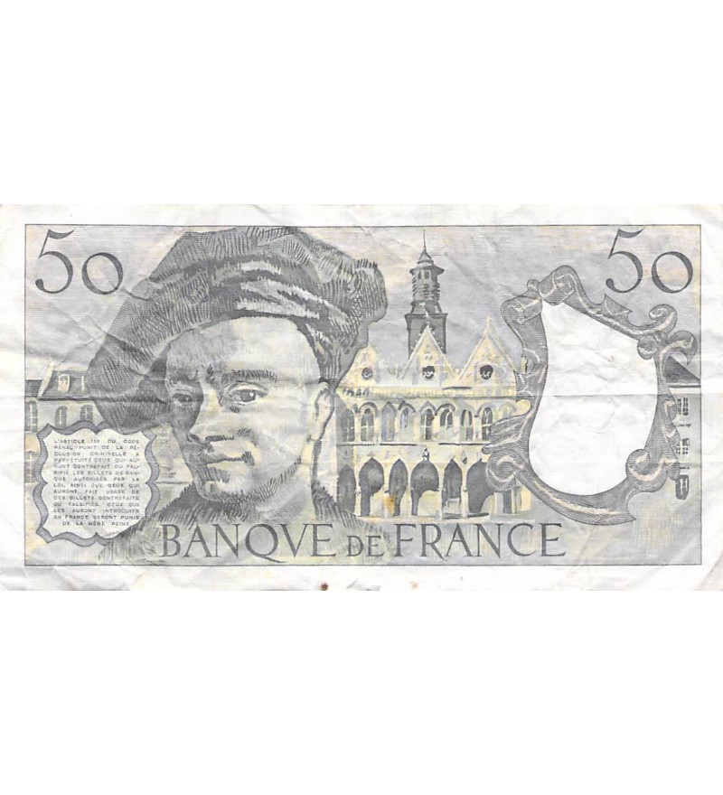 FRANCE, QUENTIN DE LA TOUR - 50 FRANCS 1982 - SÉRIES VARIÉES - TB à TB+