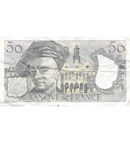 FRANCE, QUENTIN DE LA TOUR - 50 FRANCS 1982 - SÉRIES VARIÉES - TB à TB+