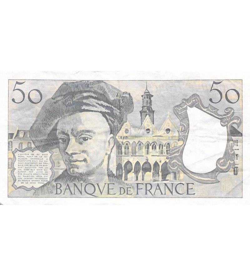 FRANCE, QUENTIN DE LA TOUR - 50 FRANCS 1984 - SÉRIES VARIÉES - TB à TB+