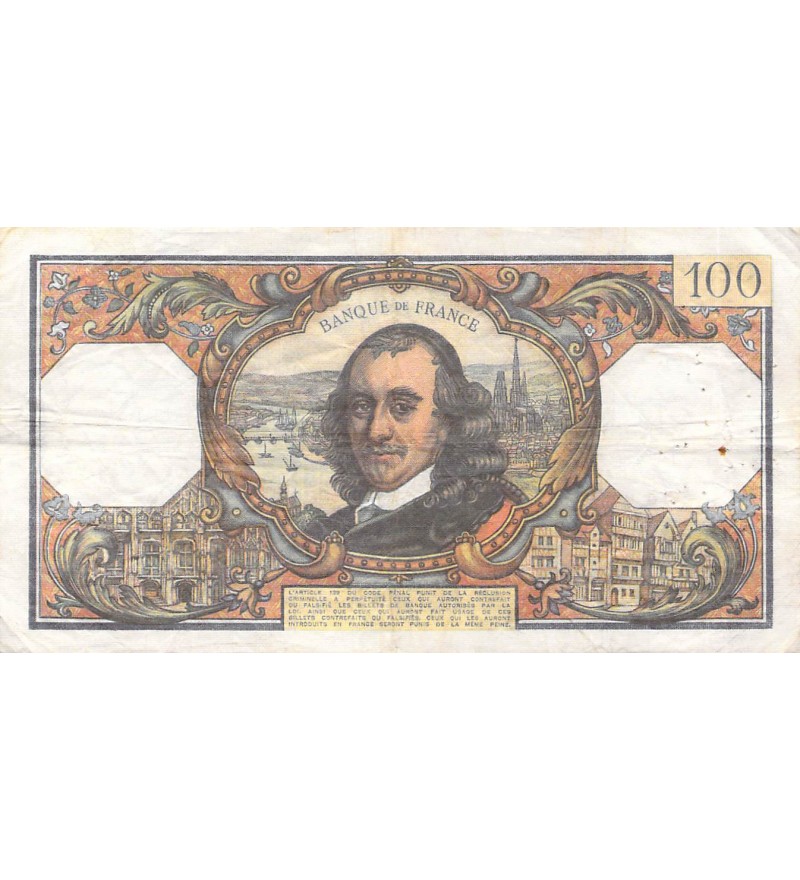 FRANCE, CORNEILLE - 100 FRANCS 05/10/1972 - SÉRIE E.674 - TB+
