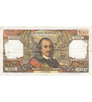 FRANCE, CORNEILLE - 100 FRANCS 05/10/1972 - SÉRIE E.674 - TB+ 2