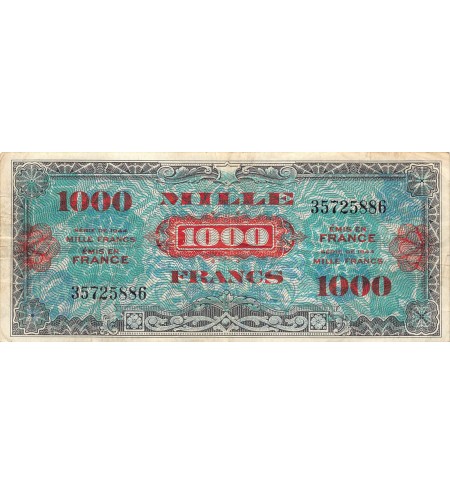 IMPRESSION AMERICAINE - 1000 FRANCS DRAPEAU Type 1944 - TB+