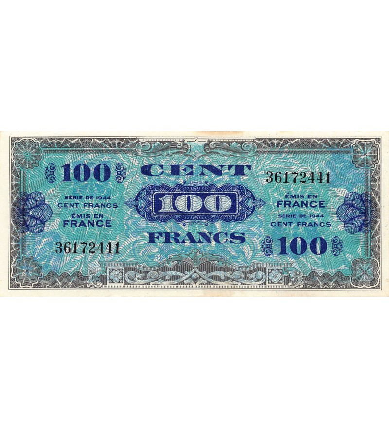 IMPRESSION AMERICAINE - 100 FRANCS DRAPEAU Type 1944 - SUP