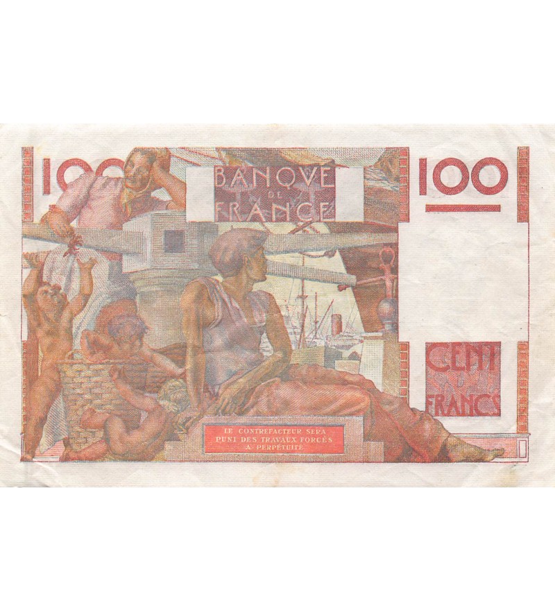 FRANCE - 100 FRANCS JEUNE PAYSAN 02/12/1948 - TTB