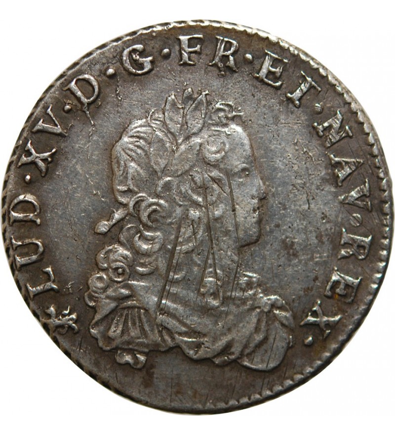 LOUIS XV - 1/3 ECU DE FRANCE 1721 T NANTES
