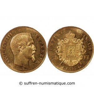 NAPOLEON III ﻿ - 50 FRANCS OR 1855 A PARIS﻿