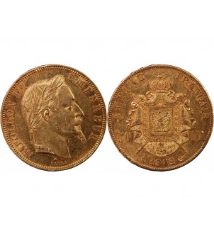 NAPOLEON III ﻿- 50 FRANCS OR 1862 A PARIS﻿ 2