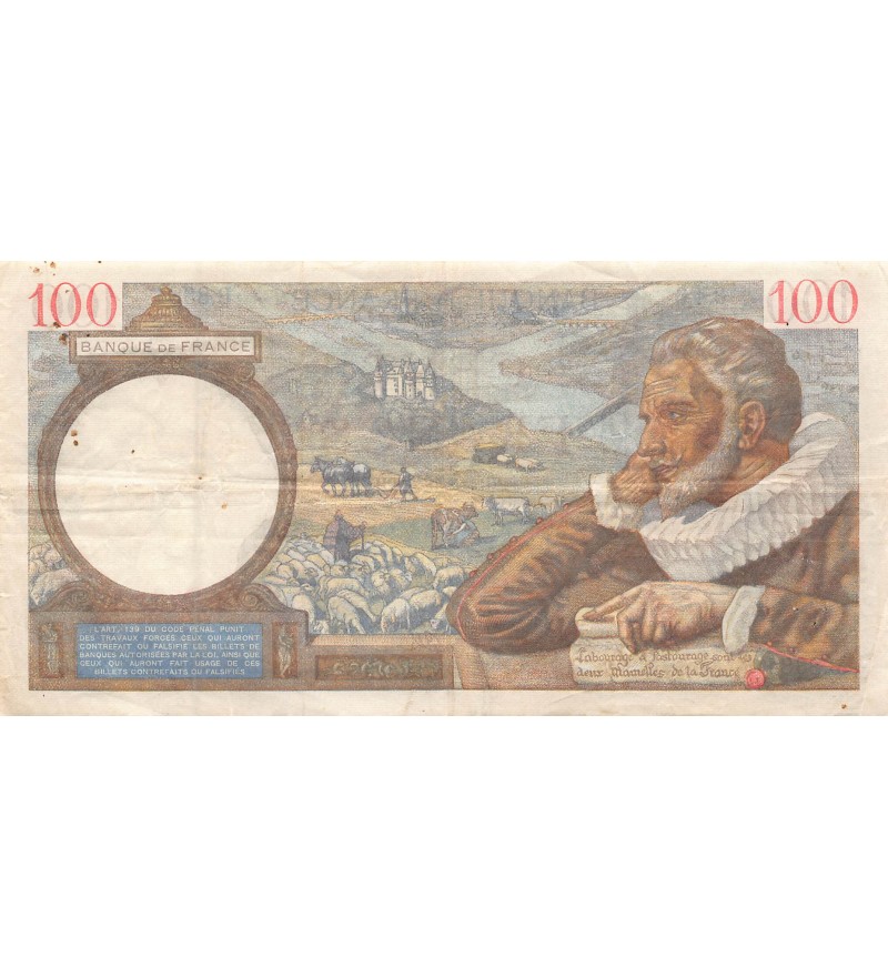 FRANCE - 100 FRANCS SULLY 07/03/1940 - TTB