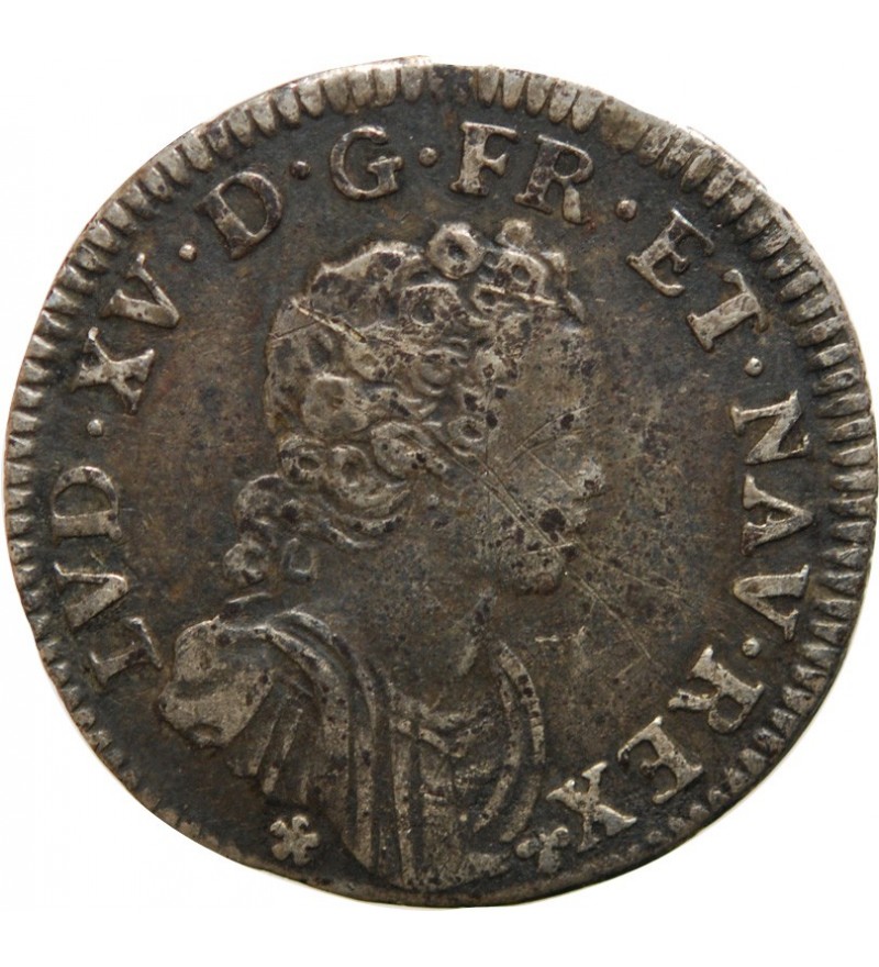 LOUIS XV - 1/10 ECU VERTUGADIN 1716 E TOURS