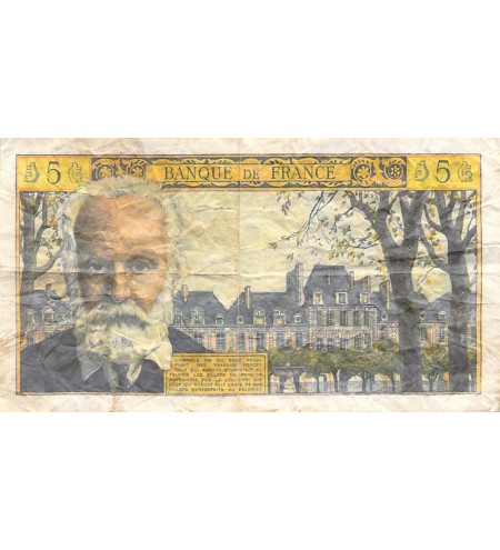 FRANCE, VICTOR HUGO - 5 NF 07/10/1965 - TB
