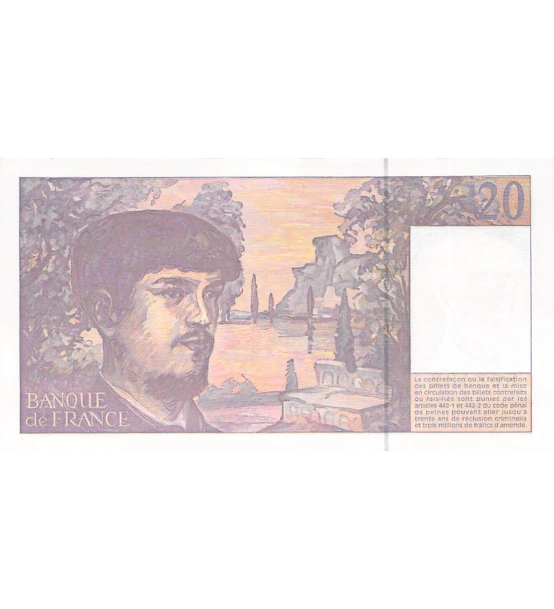 FRANCE, DEBUSSY - 20 FRANCS 1997 - SERIE V.060 - NEUF
