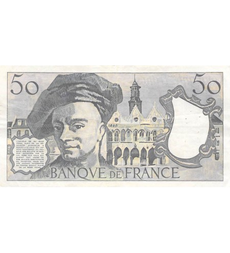 FRANCE, QUENTIN DE LA TOUR - 50 FRANCS 1977 - SERIE A.7 - TTB