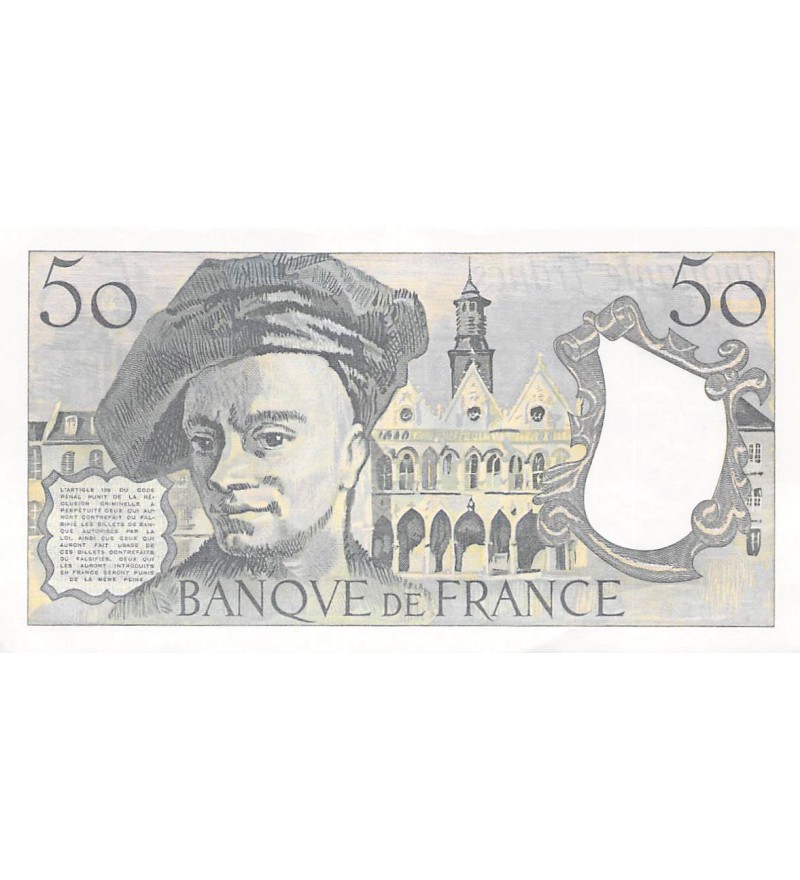 FRANCE, QUENTIN DE LA TOUR - 50 FRANCS 1983 - SERIE M.34 - SPL
