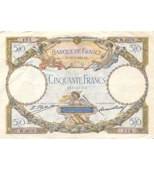 FRANCE, LUC-OLIVIER MERSON - 50 FRANCS 10/03/1932 - TB+